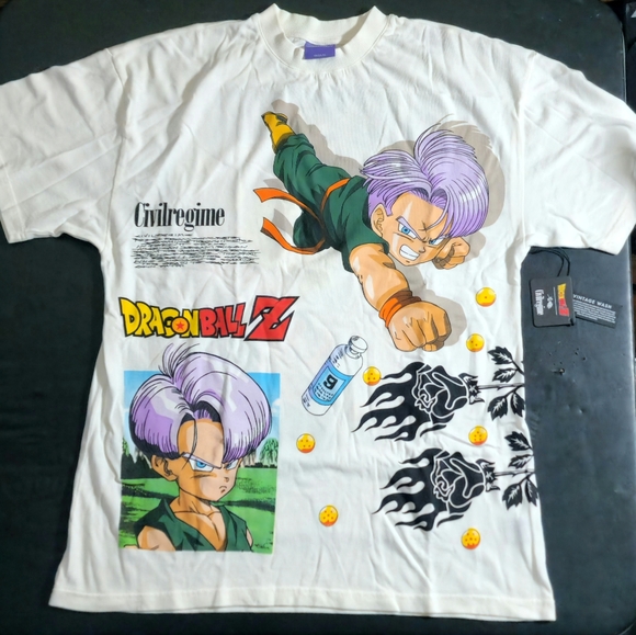 Civil Regime This Is Trunks American Classic Oversized Tee S Butter - Picture 2 of 2